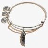 Feather Charm Bangle -Alex And Ani Bracelets Shop A17EB25RS FRONT