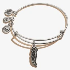 Feather Charm Bangle