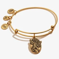 Archangel Michael Charm Bangle 8 Archangel Michael Charm Bangle -Alex And Ani Bracelets Shop A17EBAMRG FRONT