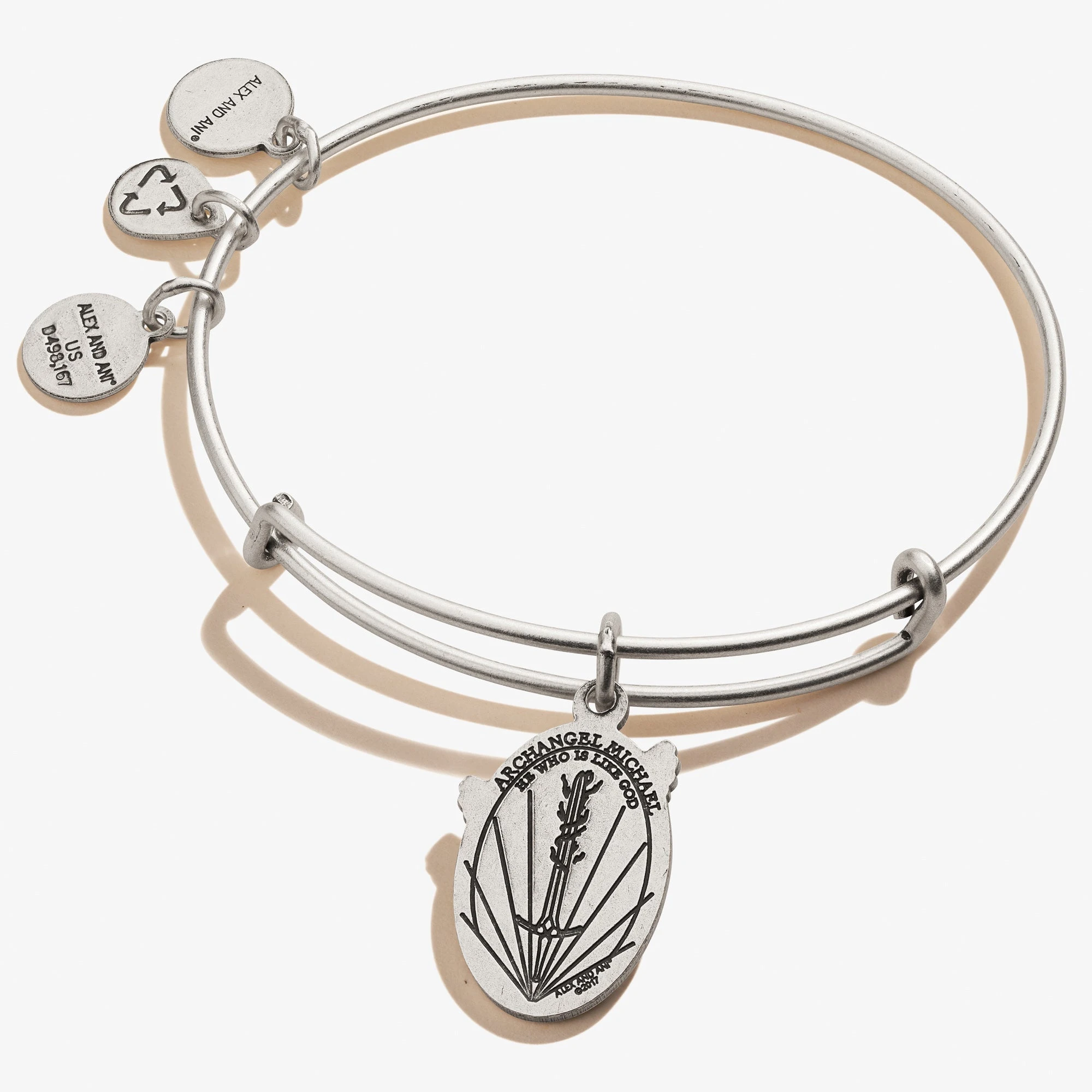 Archangel Michael Charm Bangle 4 Archangel Michael Charm Bangle - Image 2