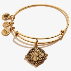 Jesus Charm Bangle -Alex And Ani Bracelets Shop A17EBJSRG FRONT