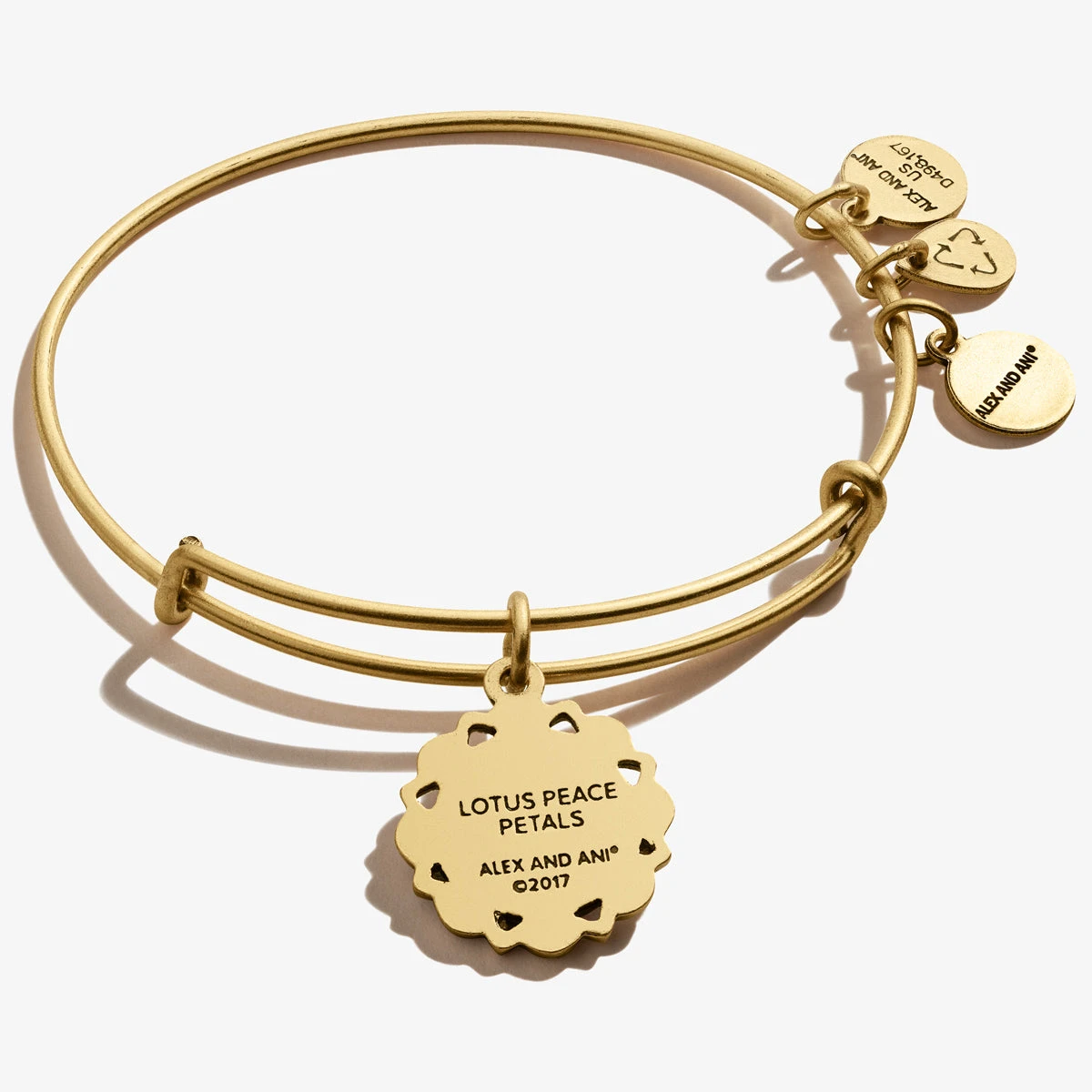 Lotus Charm Bangle 6 Lotus Charm Bangle - Image 4