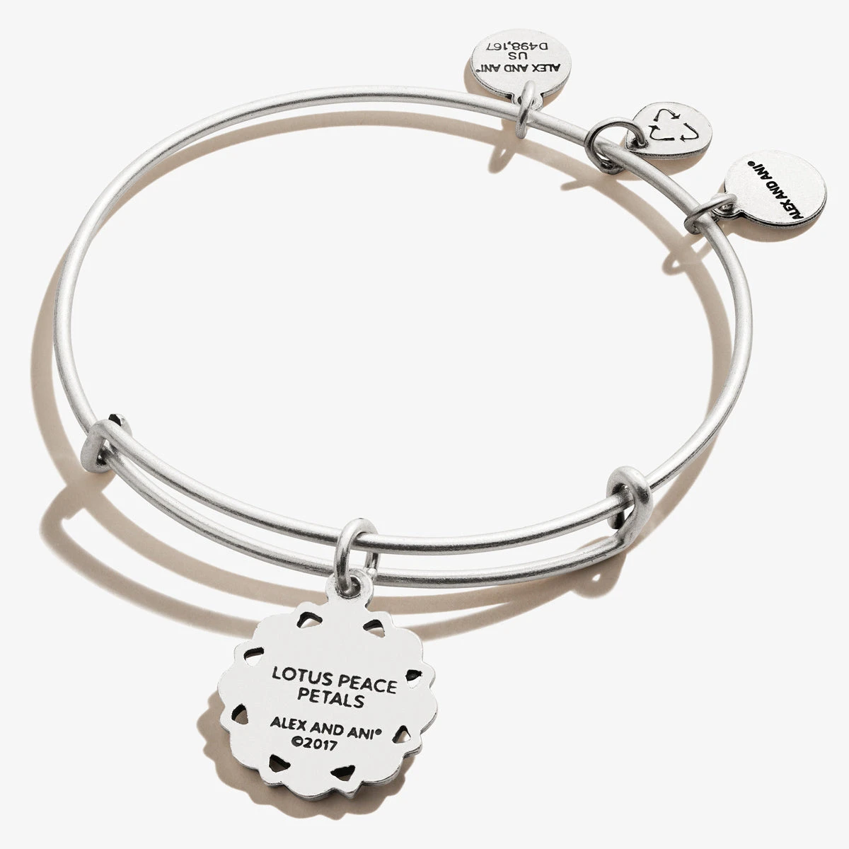 Lotus Charm Bangle 4 Lotus Charm Bangle - Image 2