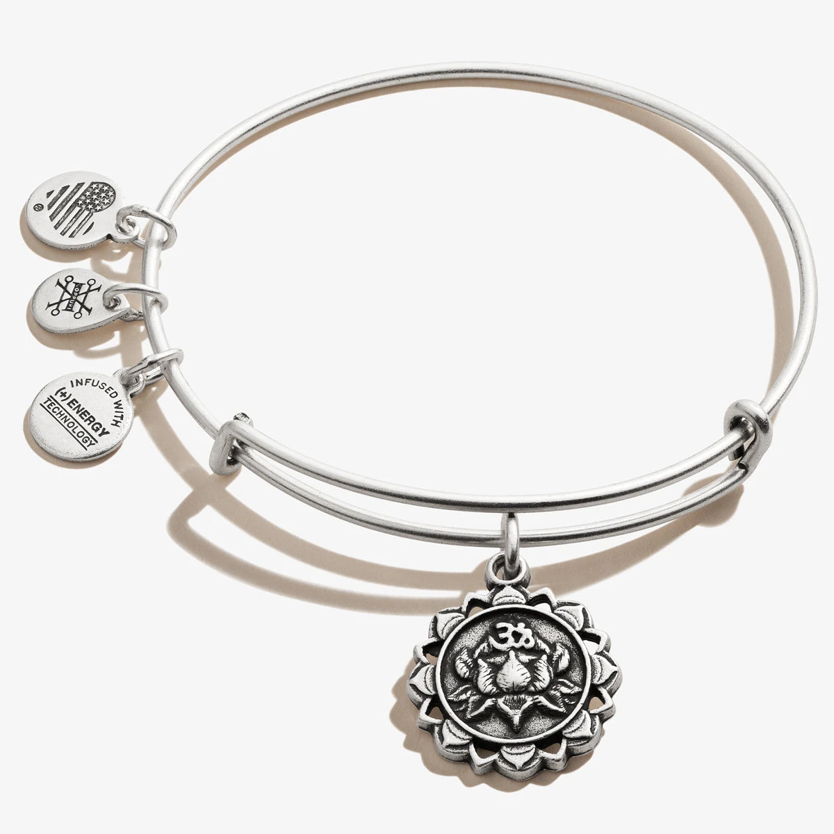 Lotus Charm Bangle 3 Lotus Charm Bangle