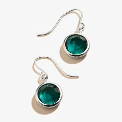 Emerald Birthstone Earrings, May