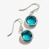 Blue Zircon Birthstone Earrings, December 2 Blue Zircon Birthstone Earrings, December -Alex And Ani Bracelets Shop A19E63SS FRONT