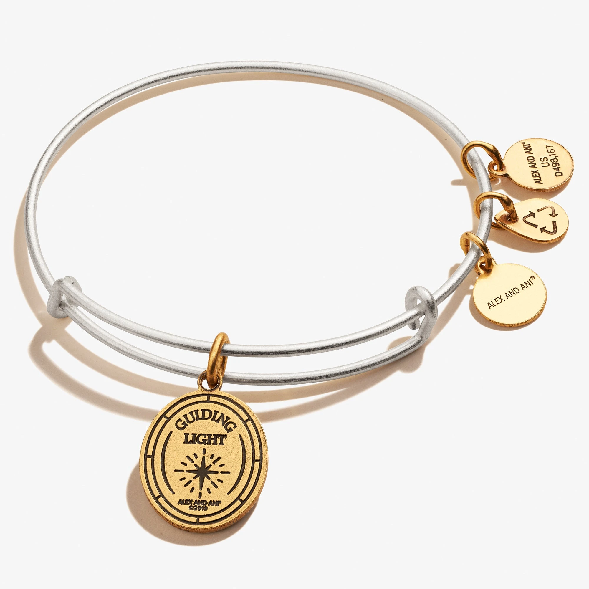 Guardian Angel Symbol Charm Bangle 4 Guardian Angel Symbol Charm Bangle - Image 2