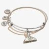 Whale Tail Charm Bangle -Alex And Ani Bracelets Shop A19EBWT01RS FRONT