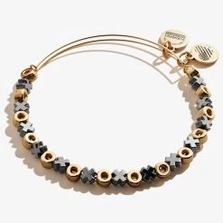 XO Hugs + Kisses Beaded Bangle -Alex And Ani Bracelets Shop A19EBXOTTSG FRONT e12ff351 7915 4a67 acf3 1638768fe054