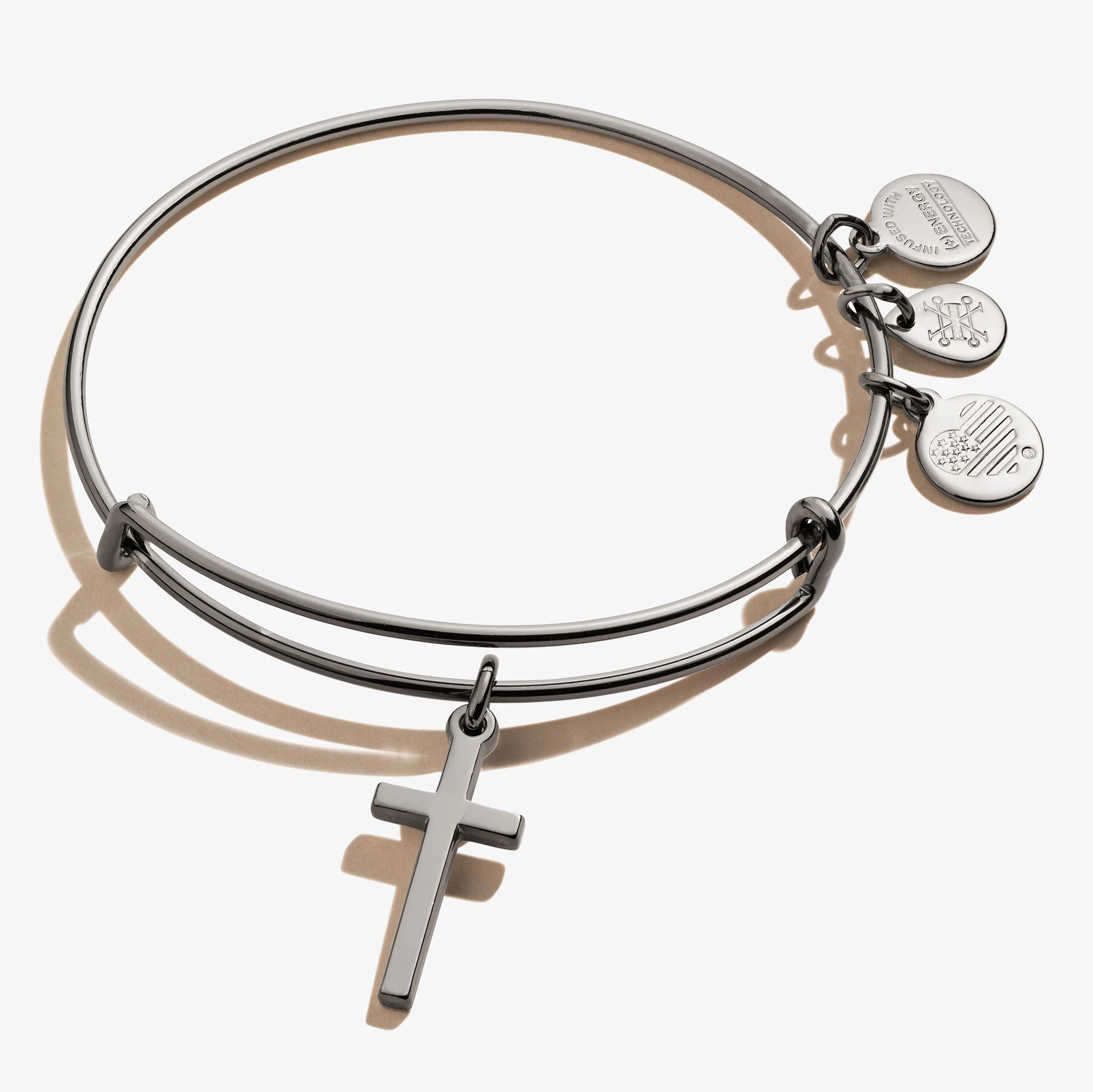 Cross Charm Bangle 7 Cross Charm Bangle - Image 5