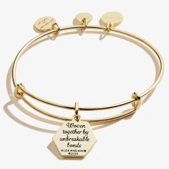 Sister, 'Woven Together' Charm Bangle 11 Sister, 'Woven Together' Charm Bangle -Alex And Ani Bracelets Shop A20BILY05SAG BACK