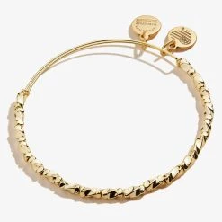 Majesty Metal Beaded Bangle -Alex And Ani Bracelets Shop A20EBBEAD04SG FRONT