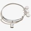 Initial E Charm Bangle 2 Initial E Charm Bangle -Alex And Ani Bracelets Shop A20EBINT05SS FRONT