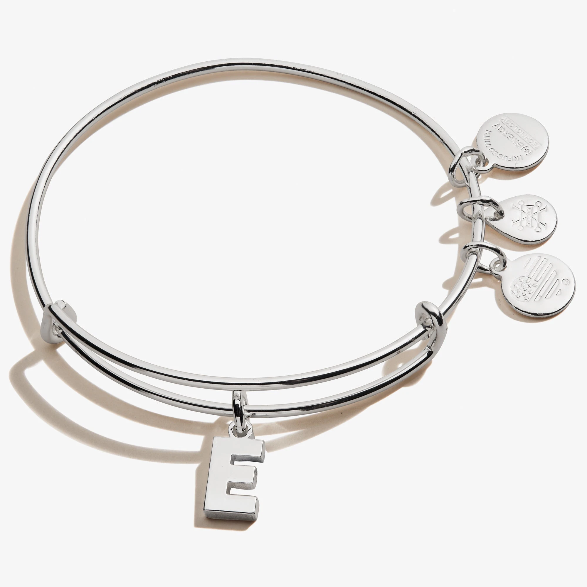 Initial E Charm Bangle 3 Initial E Charm Bangle