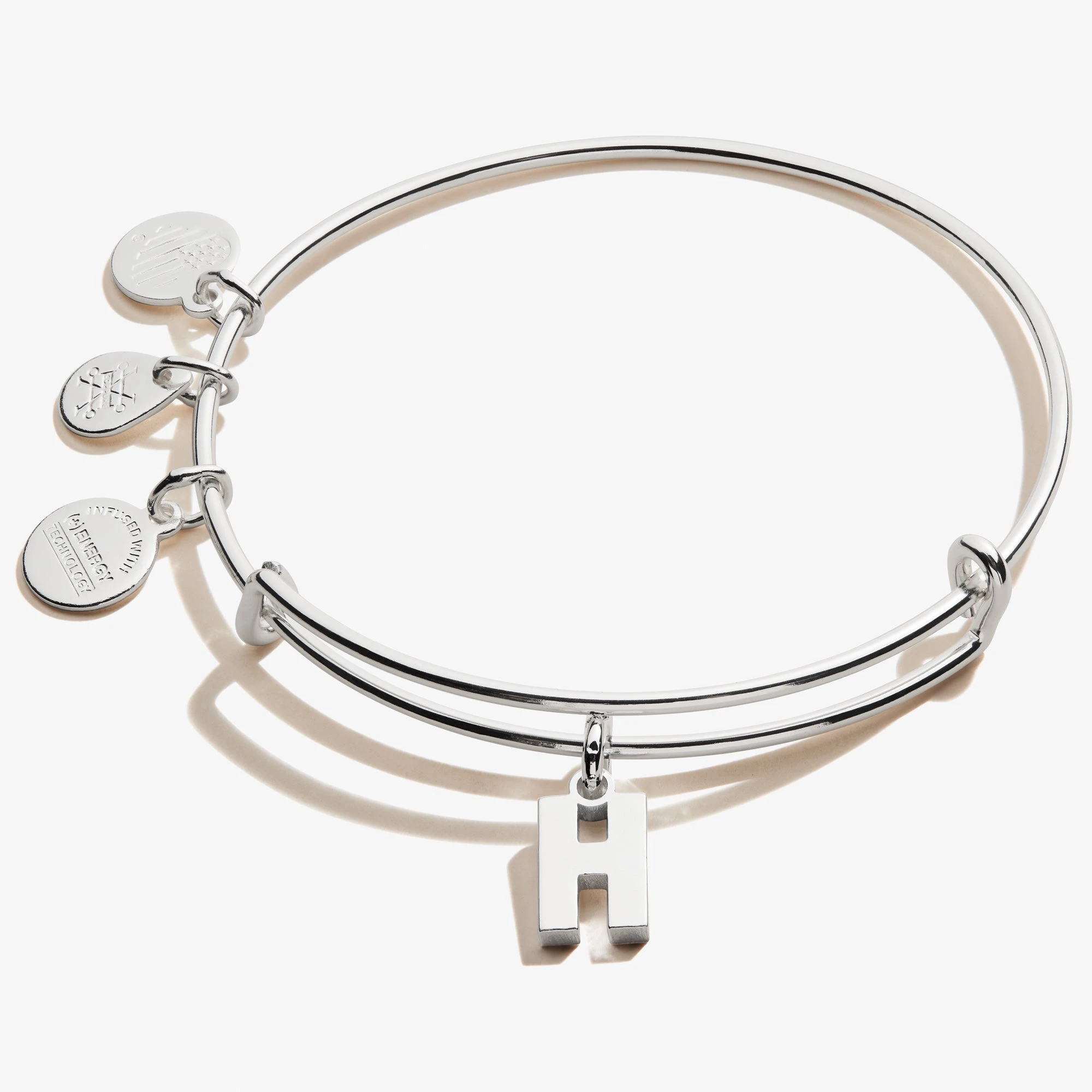 Initial H Charm Bangle 3 Initial H Charm Bangle