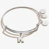 Initial K Charm Bangle 2 Initial K Charm Bangle -Alex And Ani Bracelets Shop A20EBINT11SS FRONT