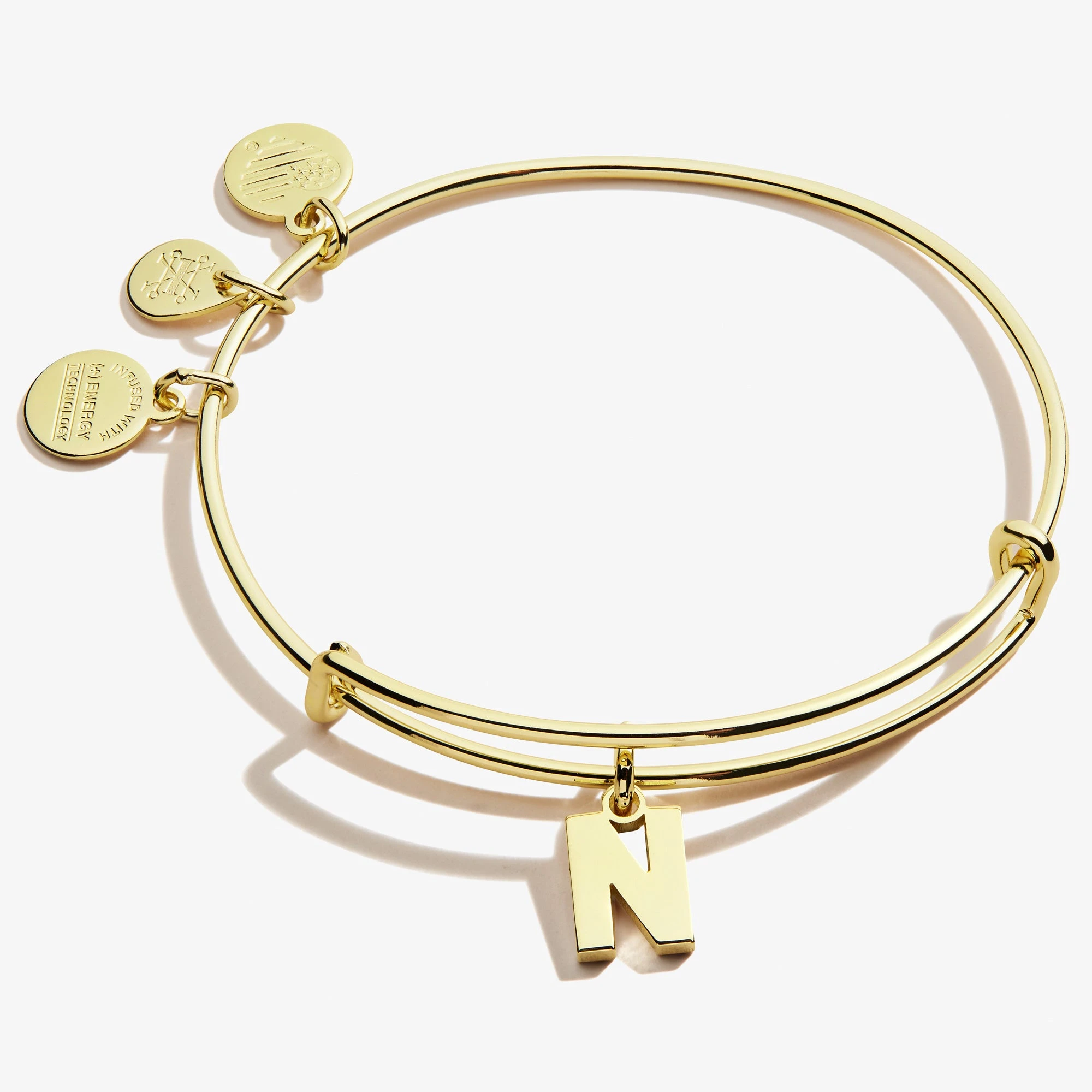 Initial N Charm Bangle 5 Initial N Charm Bangle - Image 3