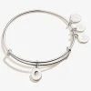 Initial O Charm Bangle 1 Initial O Charm Bangle -Alex And Ani Bracelets Shop A20EBINT15SS FRONT