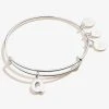 Initial Q Charm Bangle 1 Initial Q Charm Bangle -Alex And Ani Bracelets Shop A20EBINT17SS FRONT