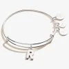 Initial R Charm Bangle -Alex And Ani Bracelets Shop A20EBINT18SS FRONT