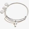 Initial T Charm Bangle -Alex And Ani Bracelets Shop A20EBINT20SS FRONT