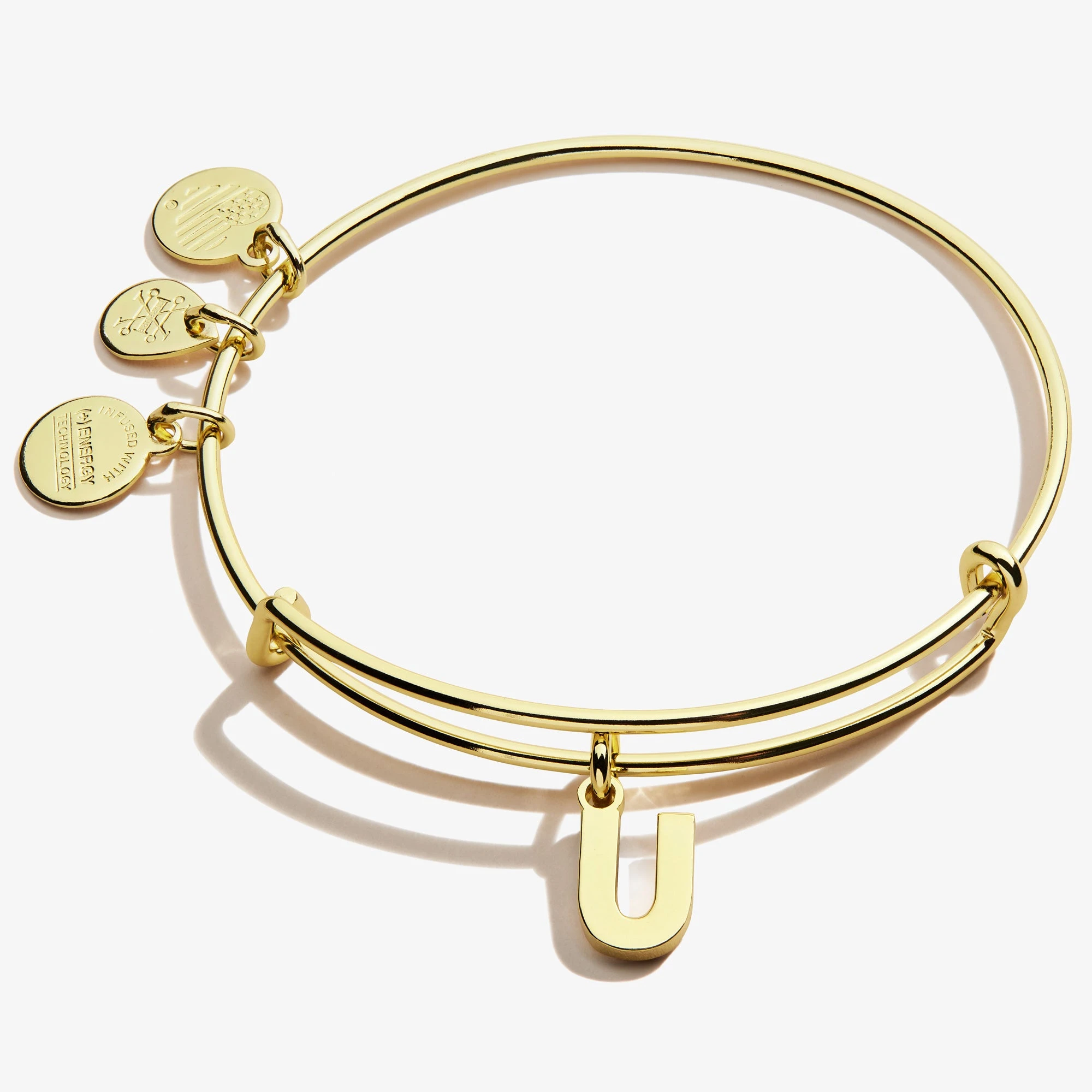 Initial U Charm Bangle 5 Initial U Charm Bangle - Image 3