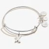 Initial X Charm Bangle 2 Initial X Charm Bangle -Alex And Ani Bracelets Shop A20EBINT24SS FRONT