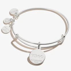 Virgo Zodiac Charm Bangle, Color 12 Virgo Zodiac Charm Bangle, Color -Alex And Ani Bracelets Shop A20EBZOD09SS BACK