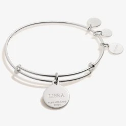 Libra Zodiac Charm Bangle, Color -Alex And Ani Bracelets Shop A20EBZOD10SS BACK