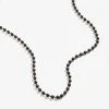 Ball Chain Necklace, Black -Alex And Ani Bracelets Shop A21BLKNKCB FRONT