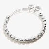 Solstice Beaded Bangle, Platinum 1 Solstice Beaded Bangle, Platinum -Alex And Ani Bracelets Shop A21EBBEAD55SS FRONT V2