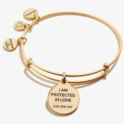 Hamsa Embossed Charm Bangle 13 Hamsa Embossed Charm Bangle -Alex And Ani Bracelets Shop A21EBHOFRG BACK