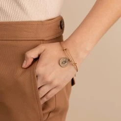 Hamsa Embossed Charm Bangle 12 Hamsa Embossed Charm Bangle -Alex And Ani Bracelets Shop A21EBHOFRG FRONT ECOMM ALTS