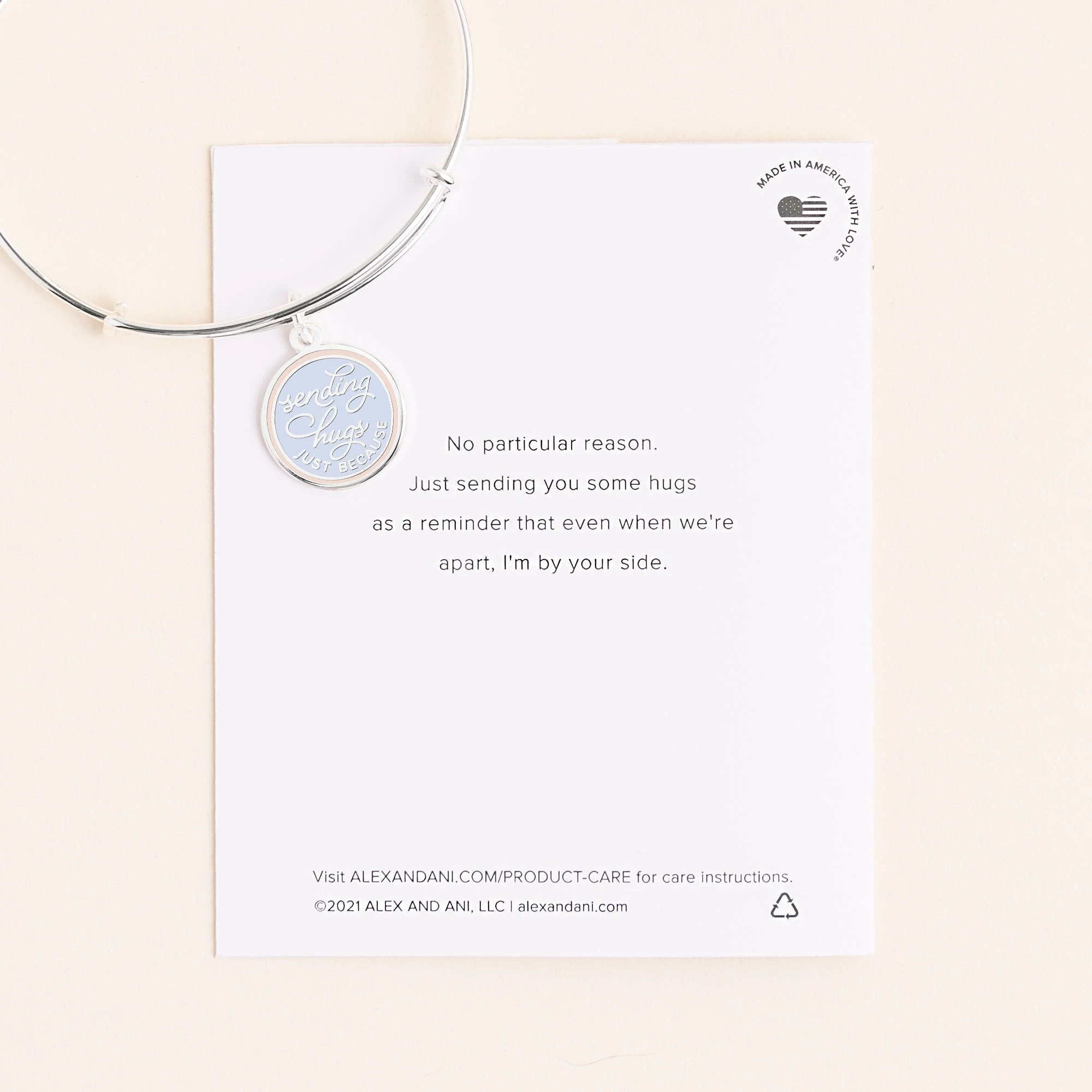 'Sending Hugs Just Because' Charm Bangle 4 'Sending Hugs Just Because' Charm Bangle - Image 2