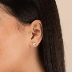 Daisy + Pineapple Jasper Stud Earrings, Set Of 2 -Alex And Ani Bracelets Shop A21EDASSETSG FRONT opt1 ECOMM ALTS