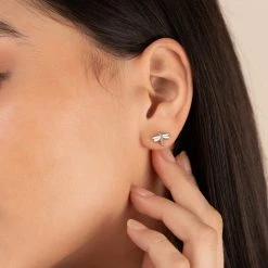 Dragonfly + Blue Lace Agate Stud Earrings, Set Of 2 -Alex And Ani Bracelets Shop A21EDRAGSETSG FRONT ECOMM ALTS