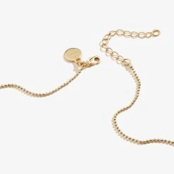 Delicate Ball Chain Necklace -Alex And Ani Bracelets Shop A21ENBALL18SG BACK