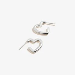Heart Huggie Hoop Earrings -Alex And Ani Bracelets Shop A22EHRTHPSS FRONT V2