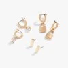 Lock + Crystal Earrings, Set Of 3 -Alex And Ani Bracelets Shop A22LSSETERSG 1
