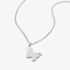 Engravable Butterfly Necklace, 21" -Alex And Ani Bracelets Shop AA611722NKSS FRONT