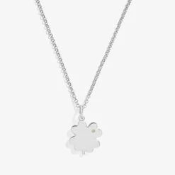 Engravable Four-Leaf Clover Necklace, 21"