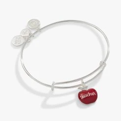 Teacher Appreciation Charm Bangle -Alex And Ani Bracelets Shop AA758723SSRT1