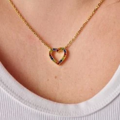 Multicolor Heart Adjustable Necklace -Alex And Ani Bracelets Shop AA759123SG 0019