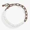 Clear Crystal Beaded + Chain Adjustable Bracelet -Alex And Ani Bracelets Shop AA762223SCART1