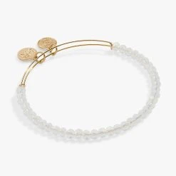 Moonstone Beaded Charm Bangle -Alex And Ani Bracelets Shop AA767523SAG2
