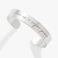 Love Is A Superpower Cuff Bracelet -Alex And Ani Bracelets Shop AA770423SS