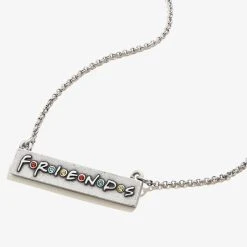 Friends Logo Bar Necklace -Alex And Ani Bracelets Shop AS19ENFRD01RS FRONT V2