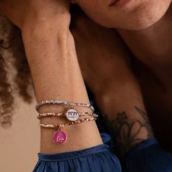 Gossip Girl 'You Know You Love Me' Stretch Bracelets, Set Of 3 -Alex And Ani Bracelets Shop AS20STGG03SR GOSSIPGIRL XOXOSTRETCH SETOF3 SR