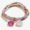 Gossip Girl 'You Know You Love Me' Stretch Bracelets, Set Of 3 2 Gossip Girl 'You Know You Love Me' Stretch Bracelets, Set Of 3 -Alex And Ani Bracelets Shop AS20STGG03SR STACK1FRONT