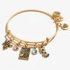 Harry Potter™ Luna Lovegood Multi-Charm Bangle -Alex And Ani Bracelets Shop AS622022EWBRG FRONT V3